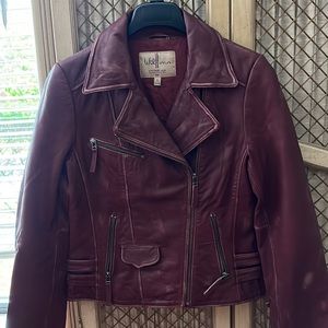 Vintage red leather jacket